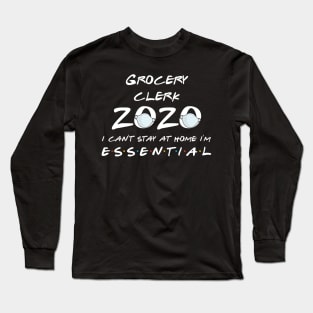 Grocery Clerk 2020 Quarantine Gift Long Sleeve T-Shirt